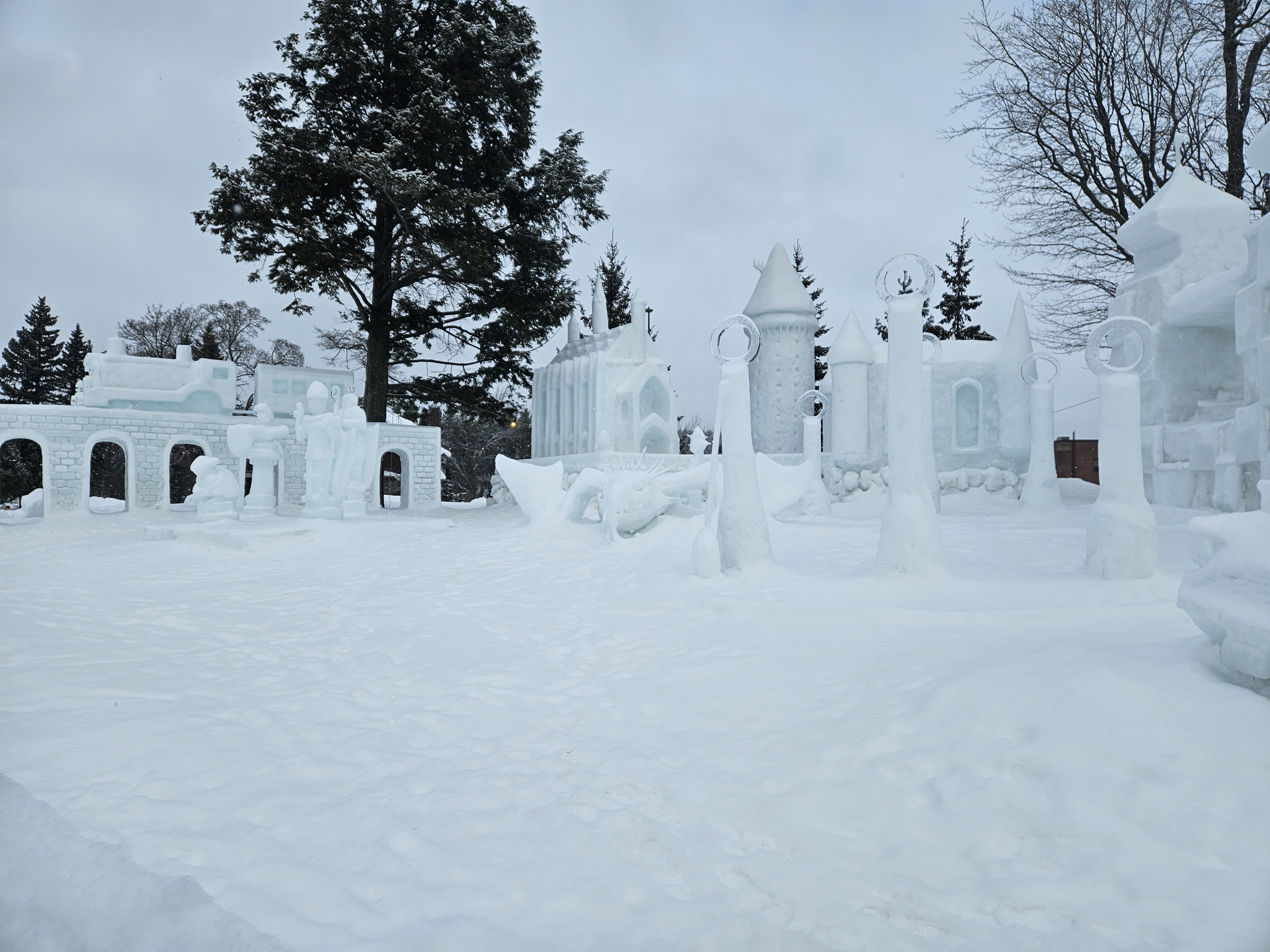 Snow sculpture Snow sculpture